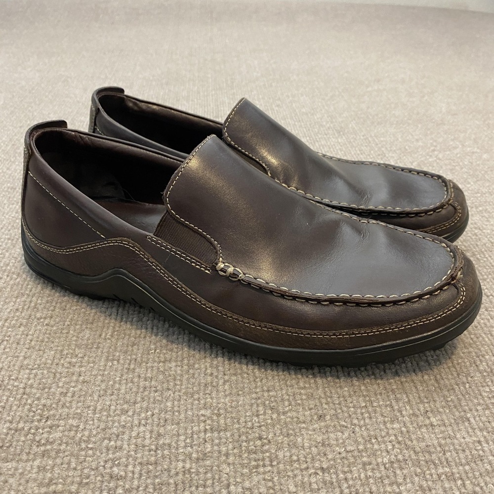 Cole Haan Shoes Mens Size 11.5 Brown Leather Slip On Comfort Loafers C04059